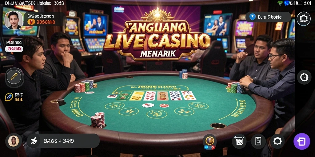 Screenshot dari gameplay Live Casino di 3446 yang mendebarkan.