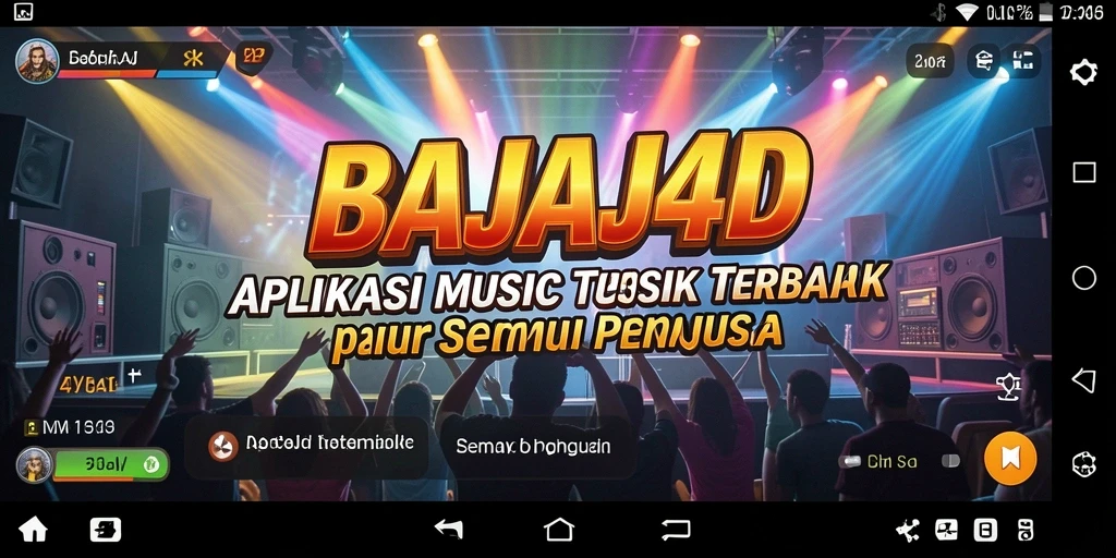 Tampilan gameplay BAJAJ4D dengan berbagai fitur musik.