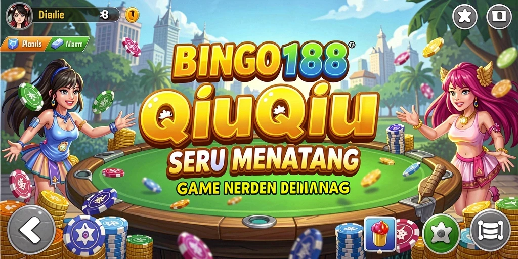 Screenshot utama BINGO188 menampilkan gameplay QiuQiu yang menarik.