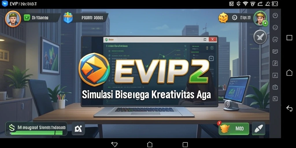 Gameplay Tycoon yang mendebarkan dan penuh strategi.