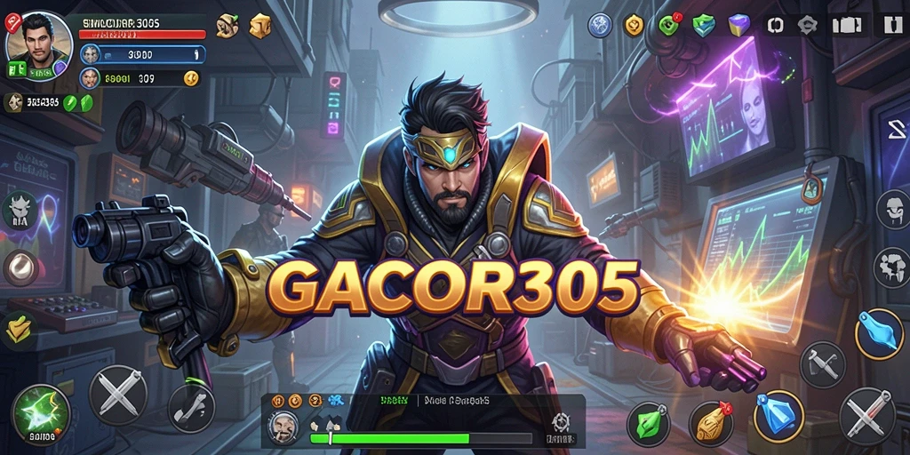 Tampilan gameplay seru GACOR305 dengan beragam tantangan simulasi.
