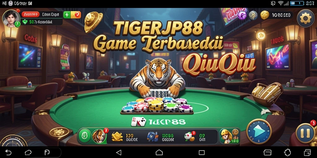 Tampilan gameplay menegangkan dari TIGERJP88.