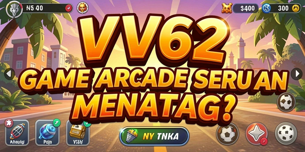 Tampilan gameplay seru di VV62 dengan tantangan Arcade.