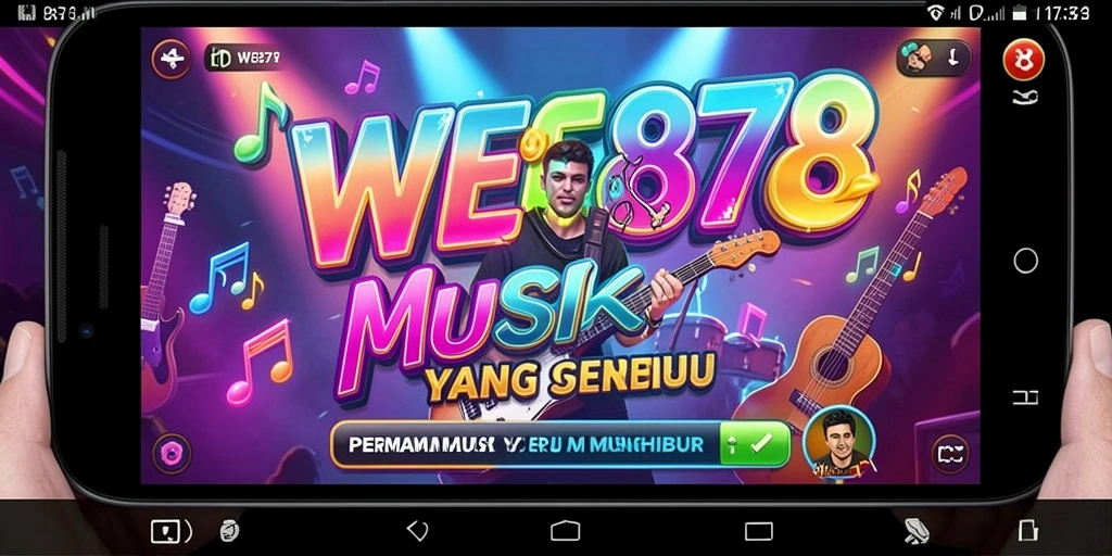 Tampilan gameplay seru di WE878 dengan variasi musik.