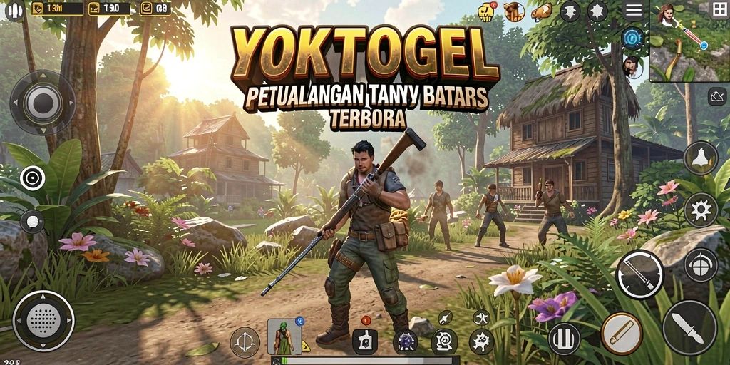 Screenshot gameplay YOKTOGEL yang menunjukkan petualangan seru di dunia terbuka.
